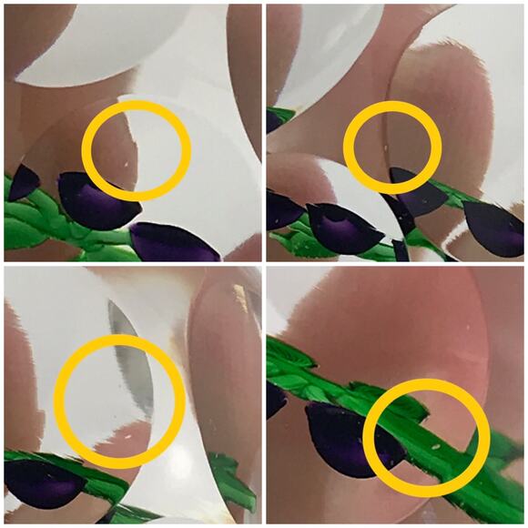 Perthshire 1977B Plums Lampwork Fruit Miniature Faceted Grid-Cut Paperweight - Picture 13 of 15